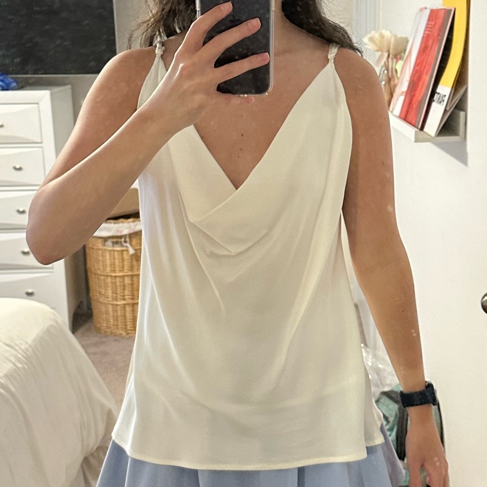 Gold Hawk Cowl Neck Tank